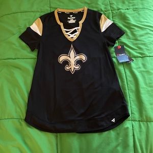 Fanatics Saints Lace Up Jersey Shirt